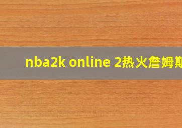 nba2k online 2热火詹姆斯